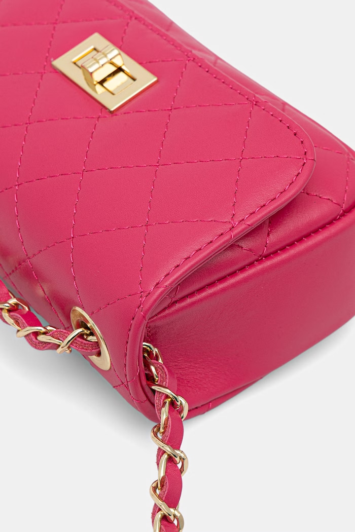 Answear.LAB crossbody kabelka dámská kožená růžová 0067.hak