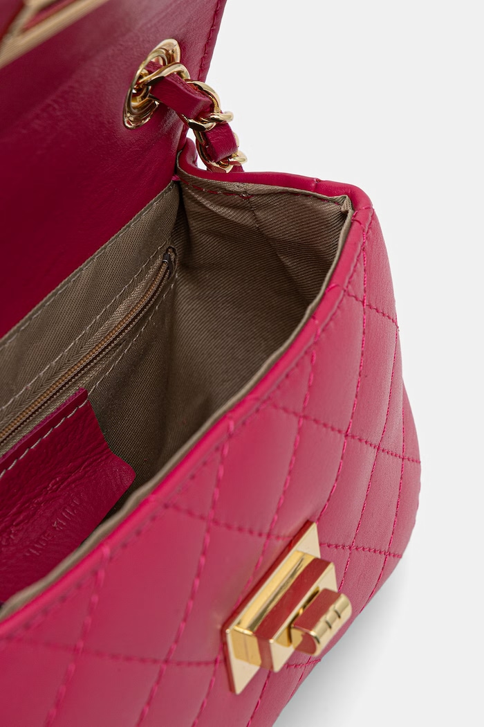 Answear.LAB crossbody kabelka dámská kožená 0067.hak růžová