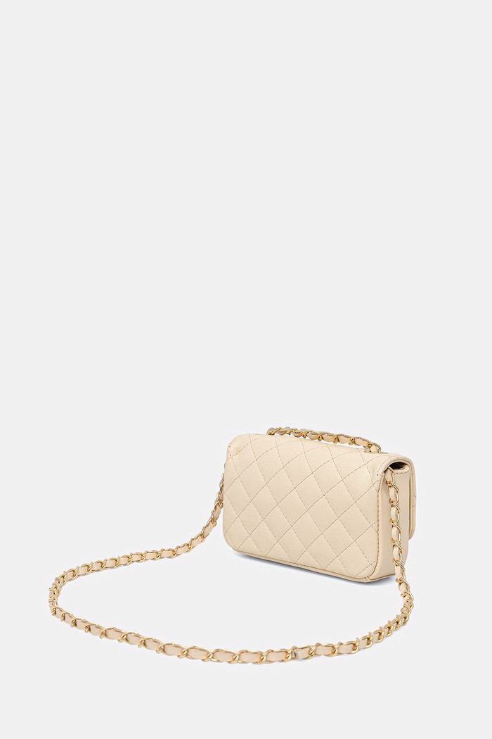 Doplnky Answear.LAB crossbody kabelka dámska kožená 0067.hak béžová
