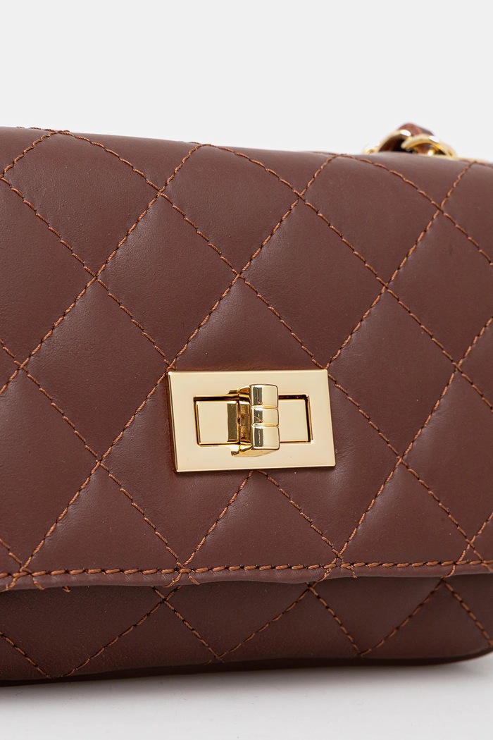 Answear.LAB torebka crossbody damska skórzana brązowy 0067.hak