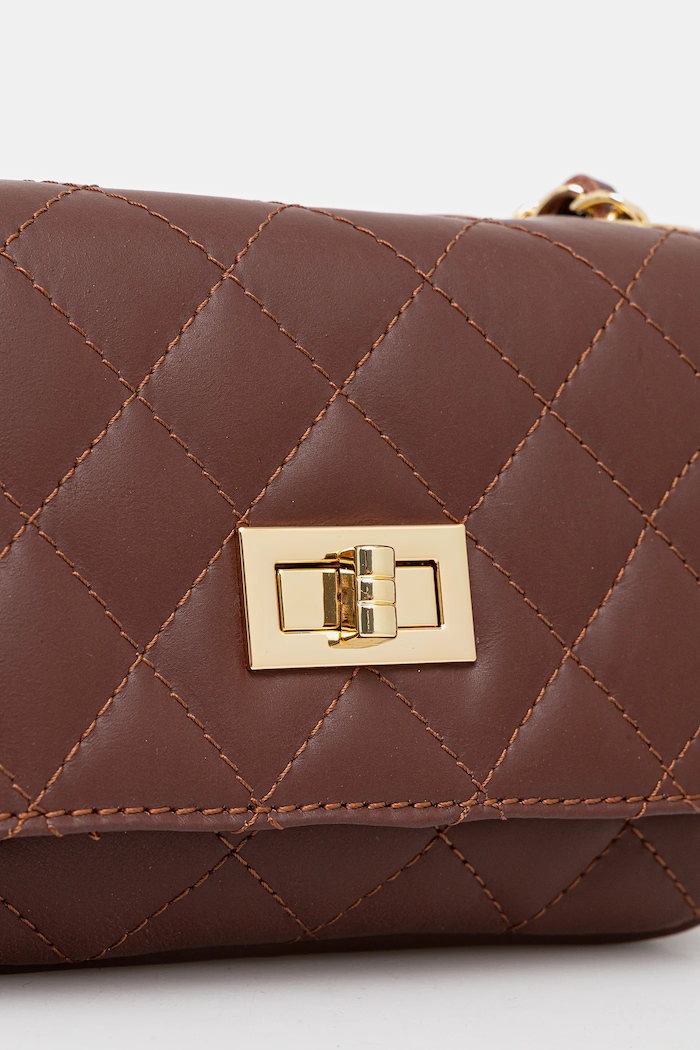 Answear.LAB torebka crossbody damska skórzana brązowy 0067.hak