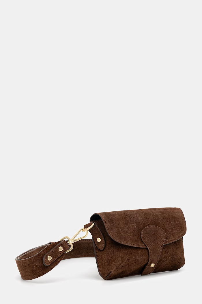Answear.LAB crossbody kabelka dámska semišová SR9MZ.psr hnedá WA25