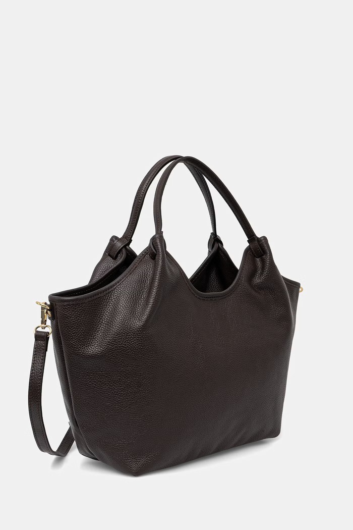 Answear.LAB kabelka typu shopper dámska kožená MBP072SG3.iak hnedá WA25