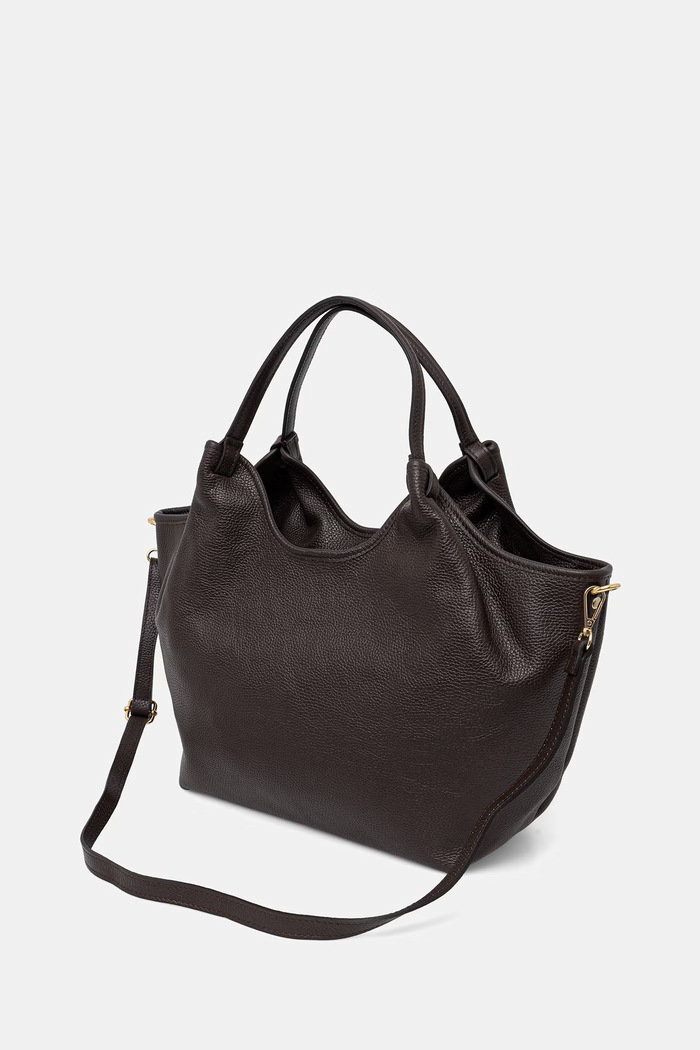 Doplnky Answear.LAB kabelka typu shopper dámska kožená MBP072SG3.iak hnedá