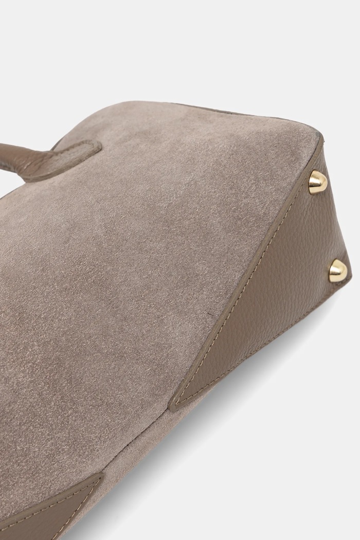 Answear.LAB torebka zamszowa brązowy mbp129ew2.iak