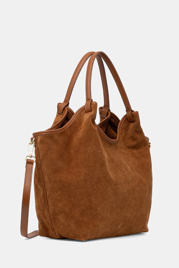 Answear.LAB shopper Γυναικεία δέρμα σουέτ MBP075SG3.iak καφέ WA00