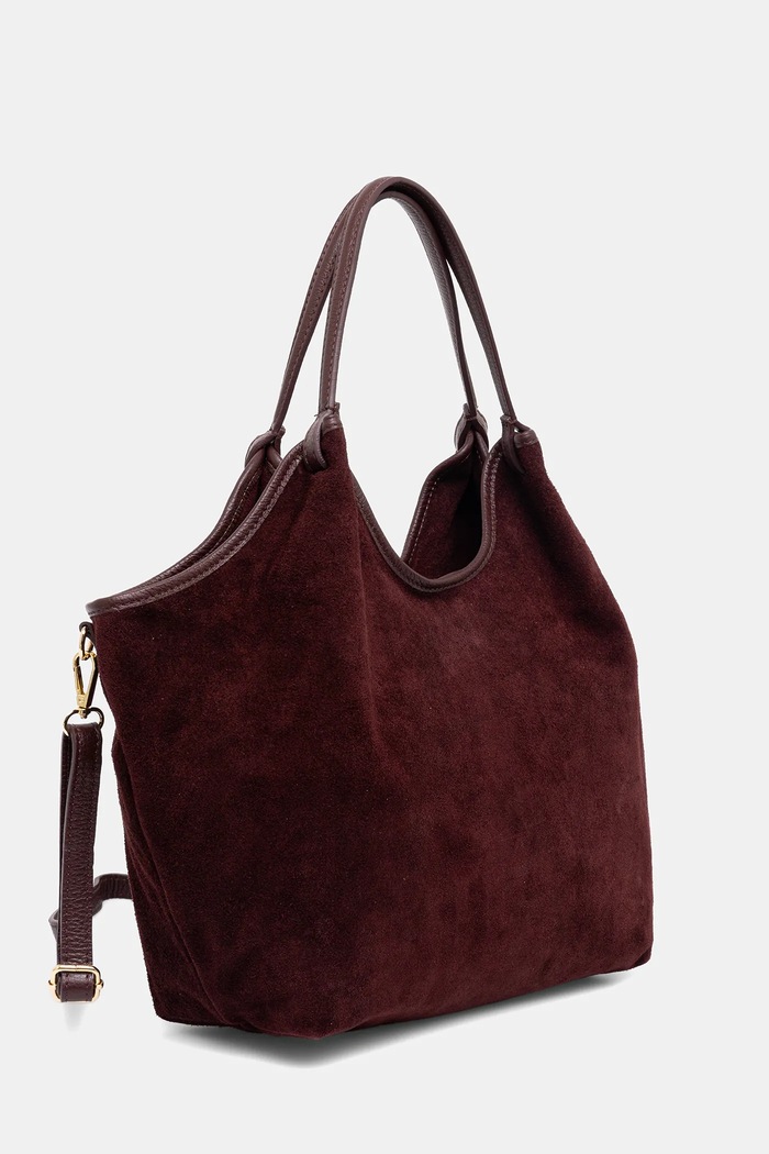 Doplnky Answear.LAB kabelka typu shopper dámska semišová MBP075SG3.iak burgundské