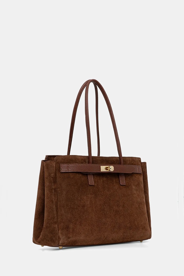 Semišová kabelka Answear.LAB Modelo 1.9.1 hnědá WS26