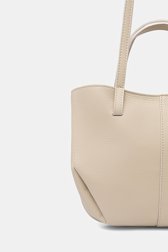 Akcesoria Answear.LAB torebka shopper damska skórzana A00003-G beżowy