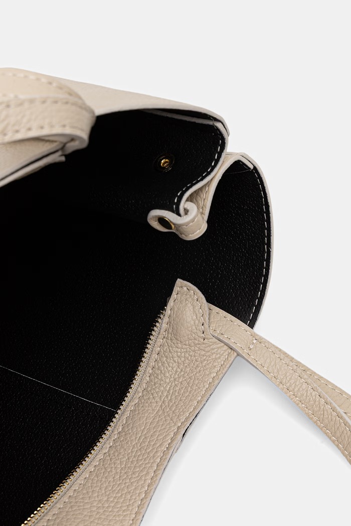 Answear.LAB torebka shopper damska skórzana A00003-G beżowy