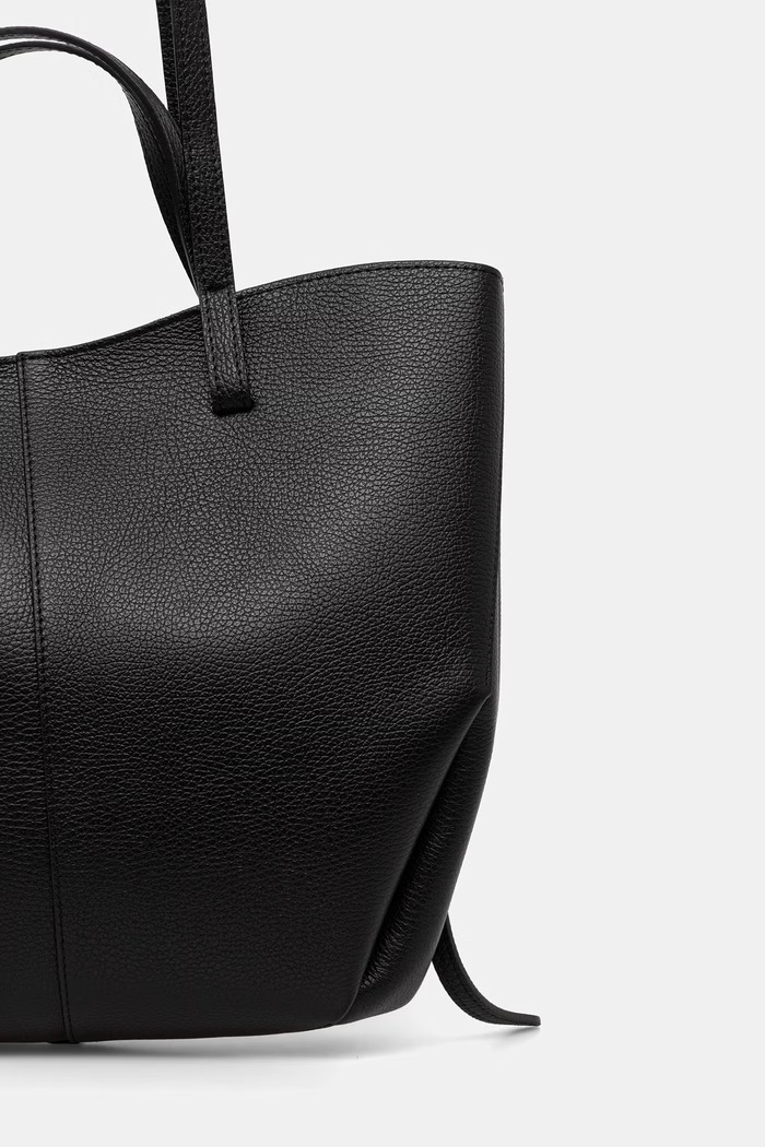 Akcesoria Answear.LAB torebka shopper damska skórzana A00003-G czarny