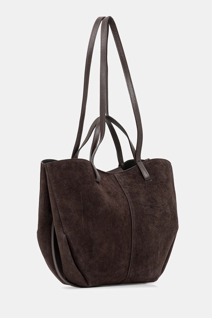 Doplnky Answear.LAB kabelka typu shopper dámska kožená C00003-G.ISR hnedá