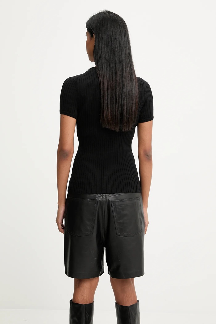 Ruházat Answear.LAB t-shirt DLV.10756.tos fekete