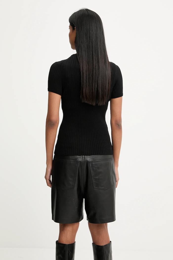 Ruházat Answear.LAB t-shirt DLV.10756.tos fekete