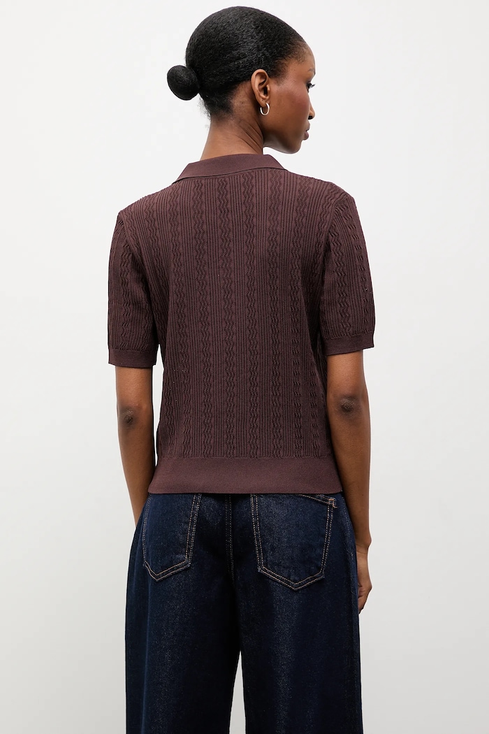 Îmbrăcăminte Answear.LAB tricou 10731.tos maro