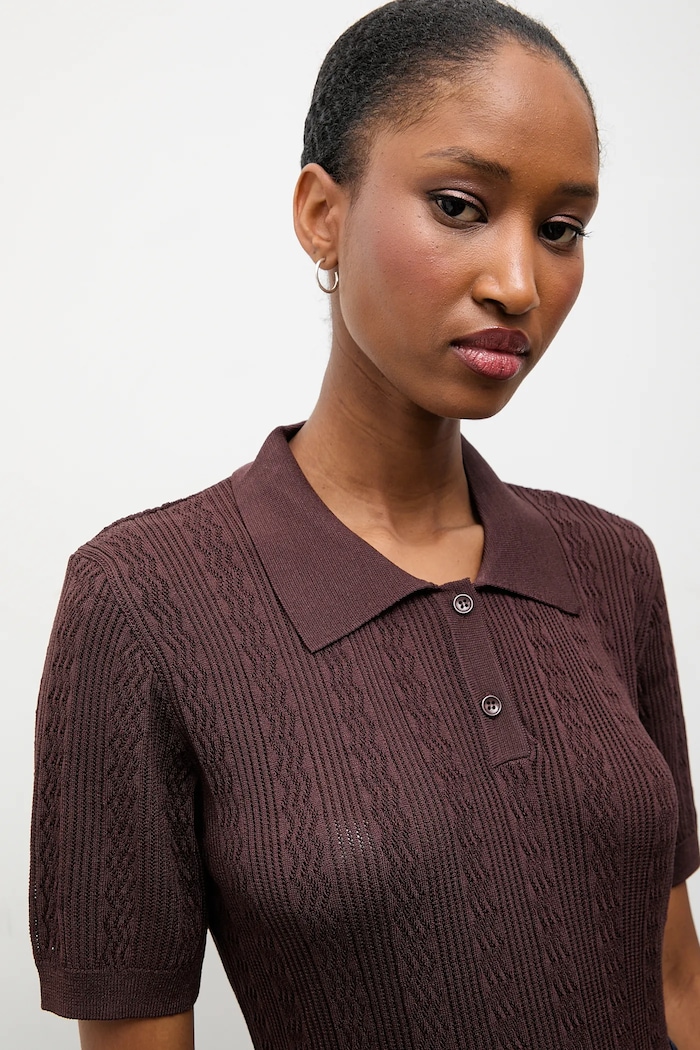 Answear.LAB tricou maro 10731.tos
