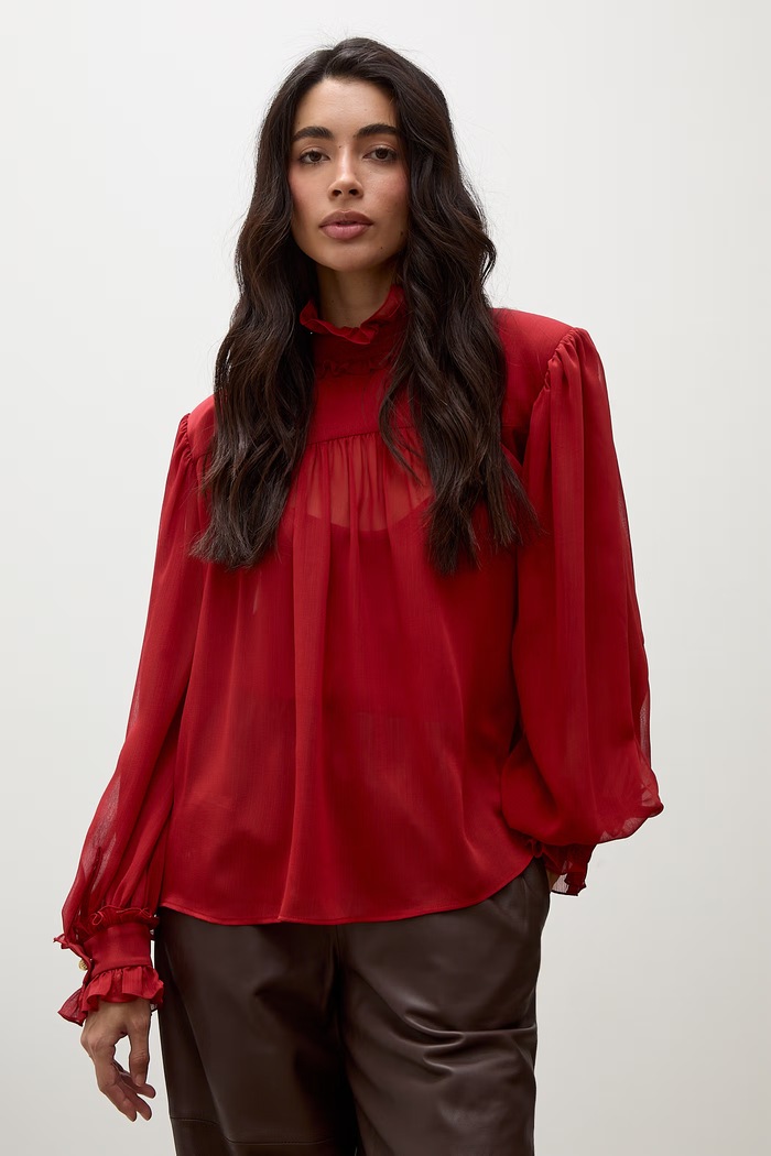 Bluzka damska Answear.LAB BL1750.tok czerwony