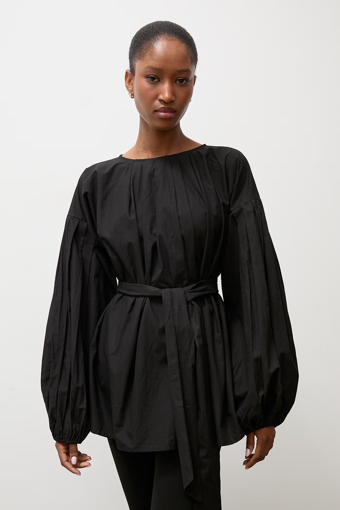 Bluzka damska bawełniana Answear.LAB WC-KL.esjr czarny