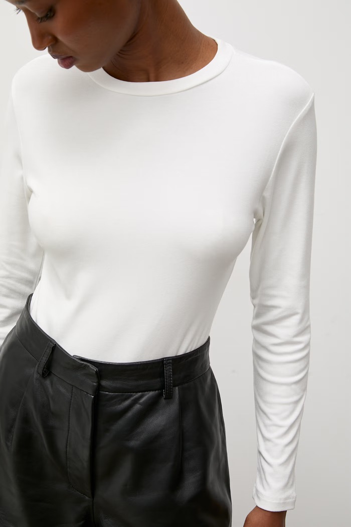 Answear.LAB body damskie bawełniane z elastanem ASC2887.fjk biały