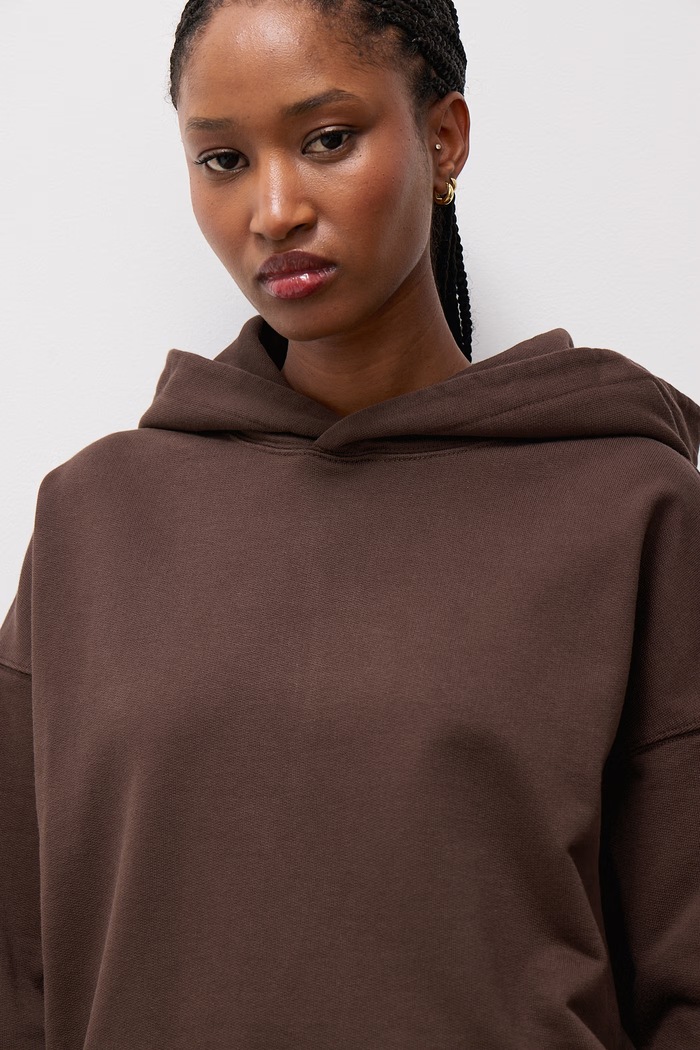 Bluza z kapturem damska bawełniana Answear.LAB G0363020.hak brązowy