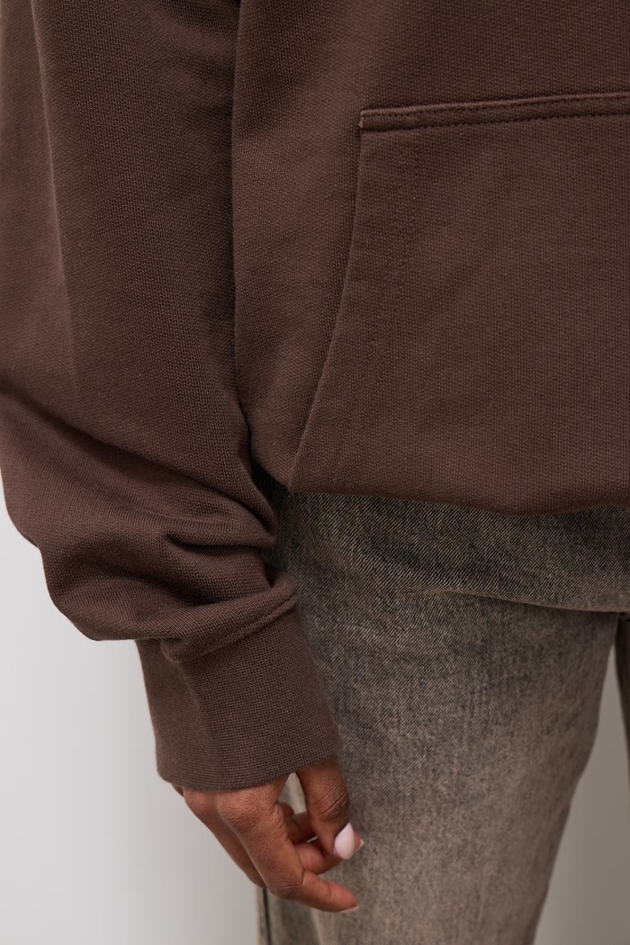 Bluza z kapturem damska bawełniana Answear.LAB brązowy G0363020.hak