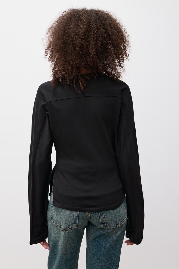Odzież Answear.LAB Longsleeve damski bawełniany sng.kr.5.tok czarny