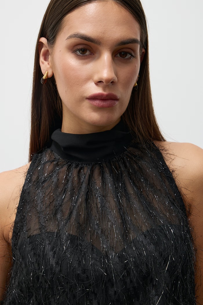 Bluzka halter damska Answear.LAB czarny WF24-114.itjr
