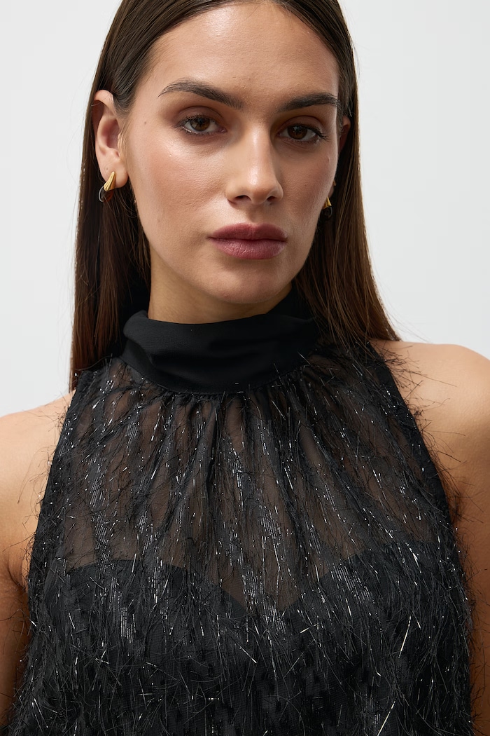 Bluzka halter damska Answear.LAB czarny WF24-114.itjr