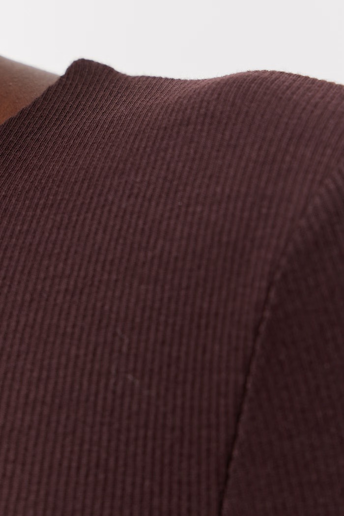 Longsleeve damski z bawełną Answear.LAB brązowy 17155.tok