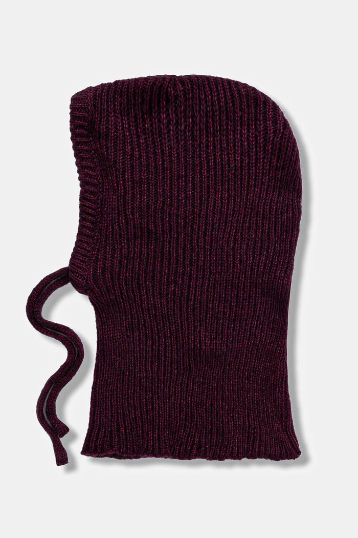 Answear.LAB Kaptur damski z wełną merino WA25-CAD000 | 2311303 bordowy WA26