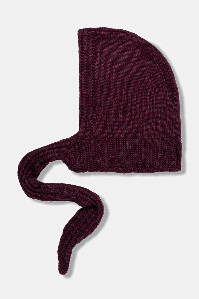 Answear.LAB Kaptur damski z wełną merino WA25-CAD002 | 2505046 bordowy WA26