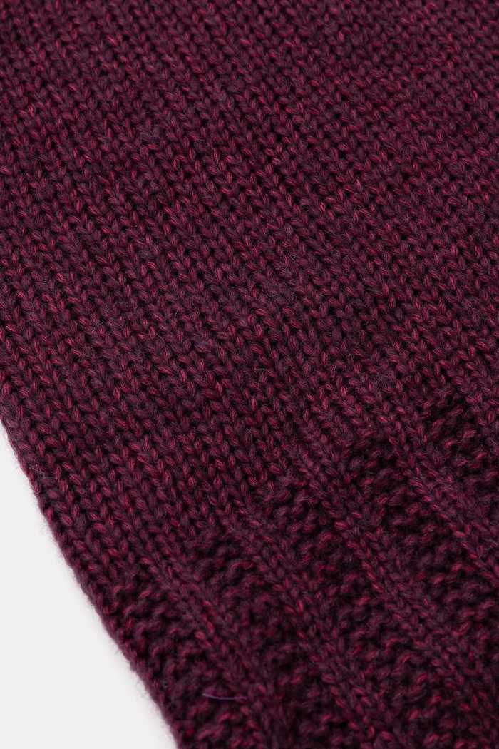 Akcesoria Answear.LAB Kaptur damski z wełną merino WA25-CAD002 | 2505046 bordowy
