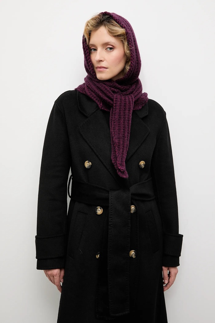Kaptur damski z wełną merino Answear.LAB bordowy WA25-CAD002 | 2505046