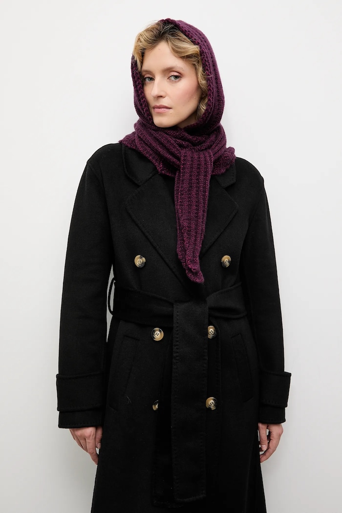 Kaptur damski z wełną merino Answear.LAB bordowy WA25-CAD002 | 2505046