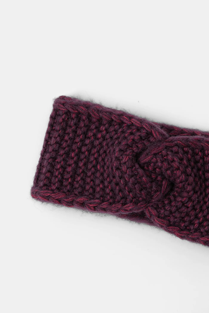 Akcesoria Answear.LAB Opaska na głowę damska z wełną merino WA25-CAD003 | 2305005 bordowy