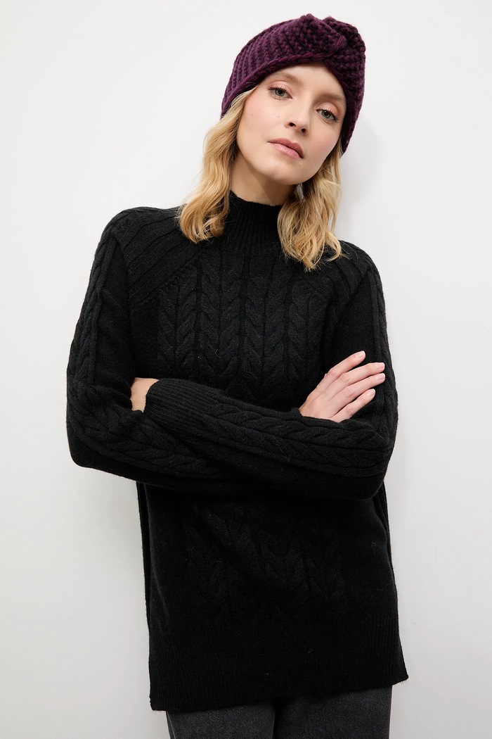 Opaska na głowę damska z wełną merino Answear.LAB bordowy WA25-CAD003 | 2305005