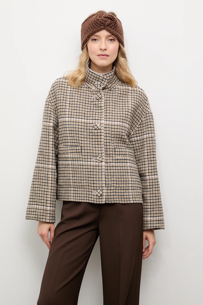 Opaska na głowę damska z wełną merino Answear.LAB WA25-CAD003 | 2305005 brązowy