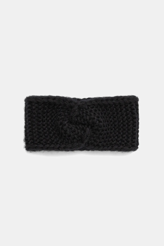 Answear.LAB Opaska na głowę damska z wełną merino WA25-CAD003 | 2305005 czarny WA26