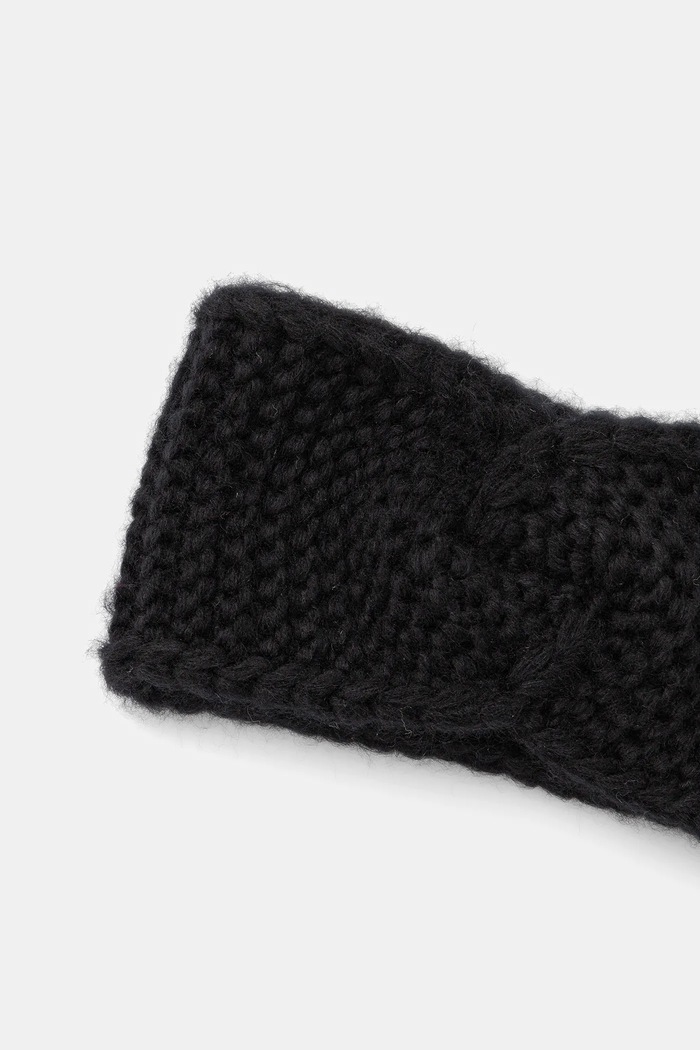 Akcesoria Answear.LAB Opaska na głowę damska z wełną merino WA25-CAD003 | 2305005 czarny