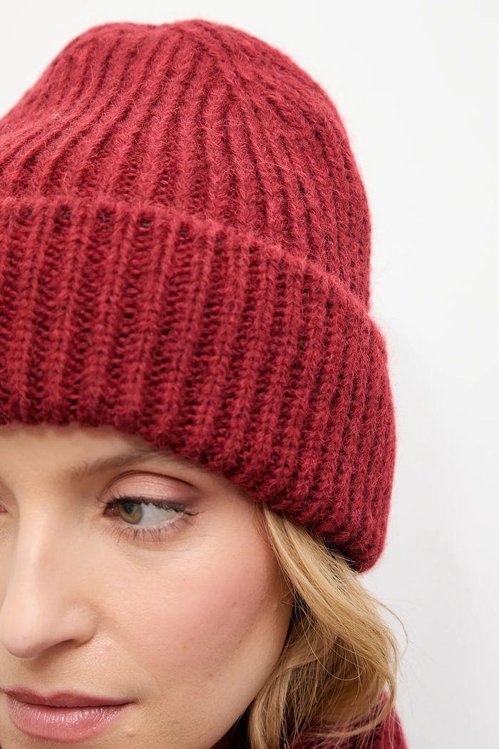 Answear.LAB Czapka beanie damska z dodatkiem wełny WA25-CDD001