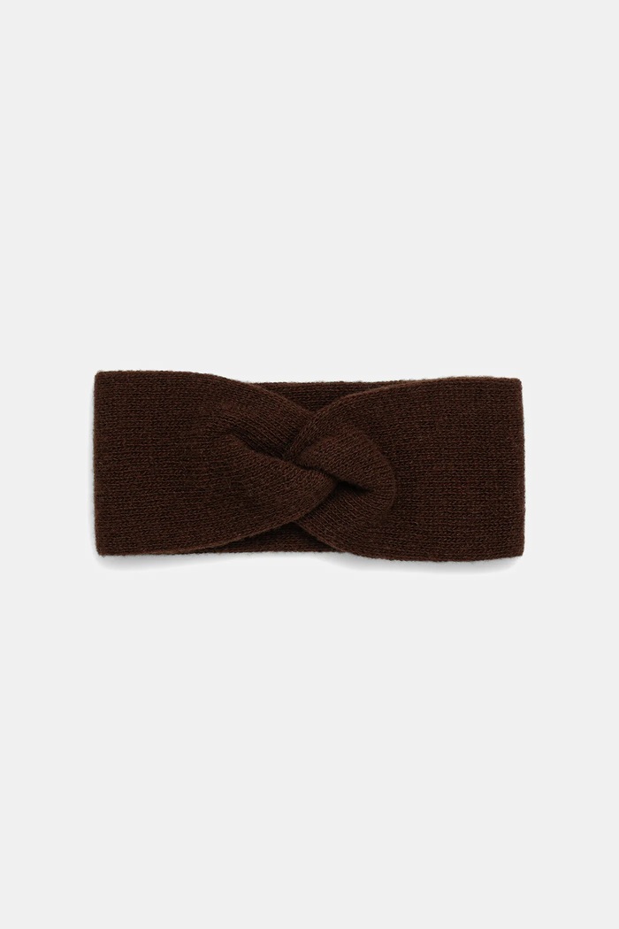 Answear.LAB Opaska na głowę damska wełniana WA25-CDD003 brązowy WA26