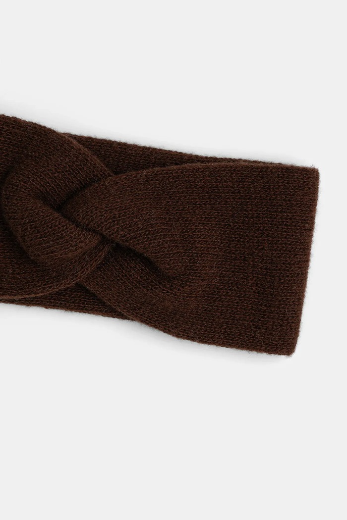 Akcesoria Answear.LAB Opaska na głowę damska wełniana WA25-CDD003 brązowy