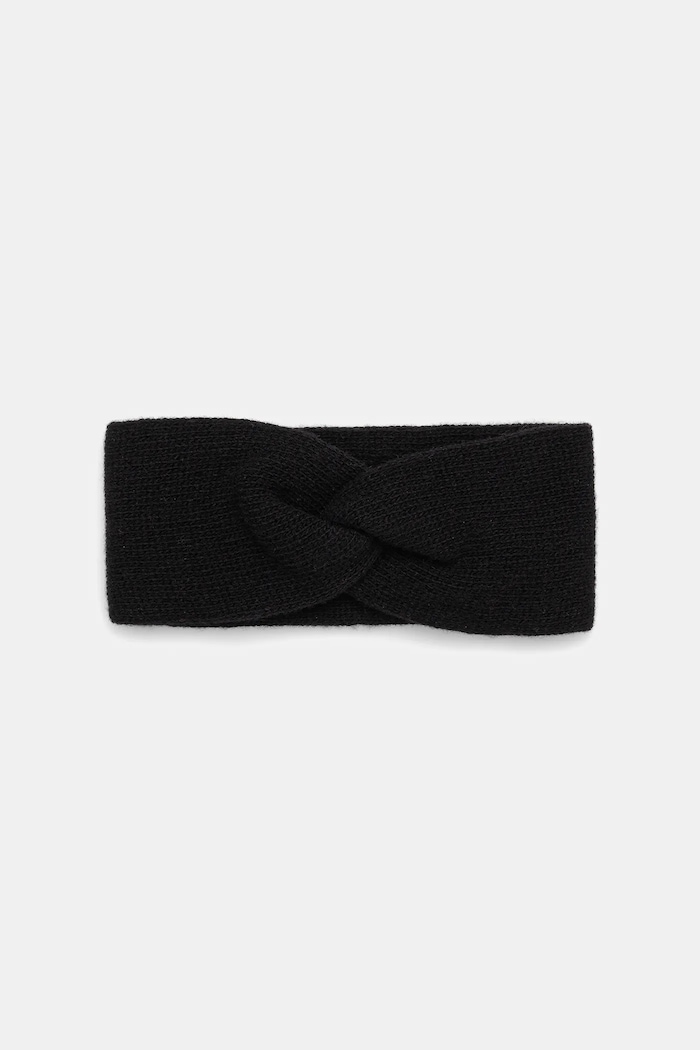 Answear.LAB Opaska na głowę damska wełniana WA25-CDD003 czarny WA26