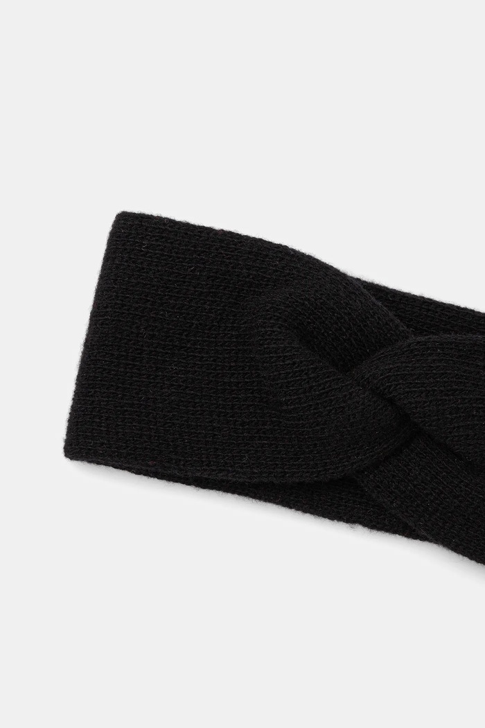 Akcesoria Answear.LAB Opaska na głowę damska wełniana WA25-CDD003 czarny