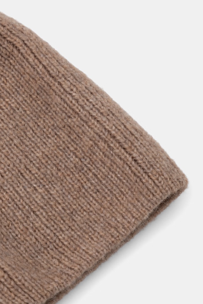 Akcesoria Answear.LAB Czapka damska z wełną merino 2311775 brązowy