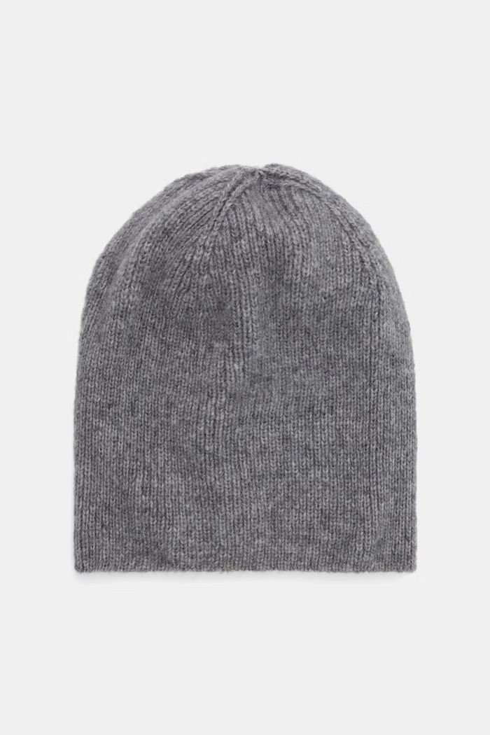 Answear.LAB Czapka damska z wełną merino 2311775 szary WA26