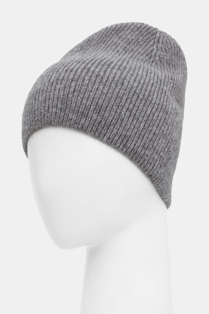 Czapka damska z wełną merino Answear.LAB 2311775 szary