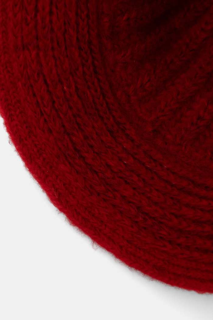 Czapka damska z wełną merino Answear.LAB czerwony 2511025