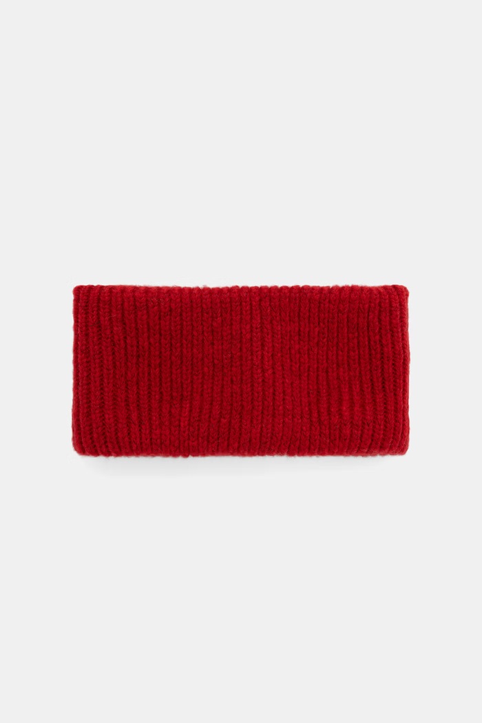 Answear.LAB Opaska na głowę damska z wełną merino 2311668 czerwony WA26