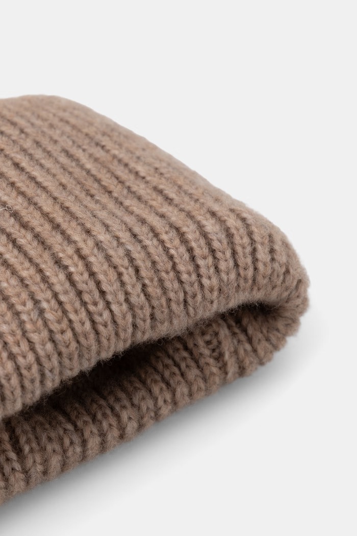 Akcesoria Answear.LAB Opaska na głowę damska z wełną merino 2311668 brązowy